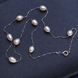 Baroque Pearl Necklace Handcrafted Wedding Jewelry Neck Accessory