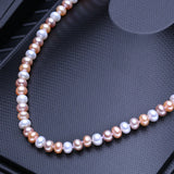 Handcrafted Multicolor Freshwater Pearl Necklace for Women