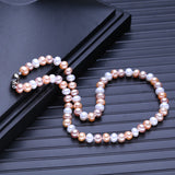 Handcrafted Multicolor Freshwater Pearl Necklace for Women