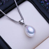 Freshwater Pearl Necklace Silver Pendant Birthday Gift