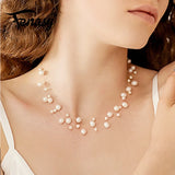 Baroque Choker Necklace Freshwater Pearl Jewelry