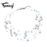 Baroque Choker Necklace Freshwater Pearl Jewelry