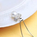 Sterling Silver Freshwater Pearl Pendant Necklace Romantic Gift