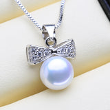 Sterling Silver Freshwater Pearl Pendant Necklace Romantic Gift