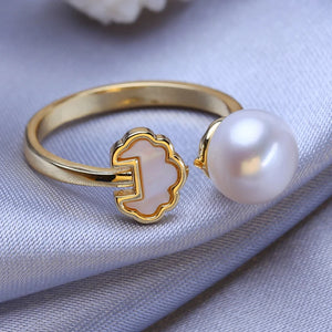 Bohemian Adjustable Pearl Ring for Women