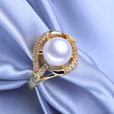 Freshwater Pearl Rings For Women Adjustable Bohemian Ring