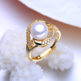Freshwater Pearl Rings For Women Adjustable Bohemian Ring