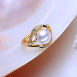Freshwater Pearl Rings For Women Adjustable Bohemian Ring
