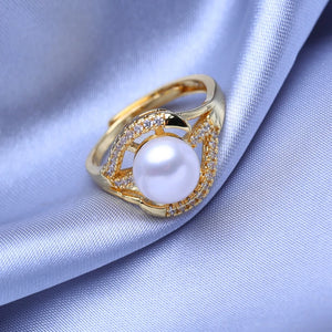 Freshwater Pearl Rings For Women Adjustable Bohemian Ring