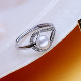Freshwater Pearl Rings For Women Party Wedding Fine Jewelry