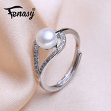 Freshwater Pearl Rings For Women Party Wedding Fine Jewelry