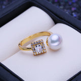 Freshwater Pearl Rings for Women Party Ring Pearl Jewelry Birthday Gift