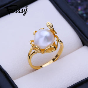 Freshwater Pearl Rings Adjustable for Women