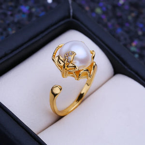 Freshwater Pearl Rings Adjustable for Women