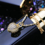 Pearl Pendant Necklace for Women Cubic Zirconia Choker