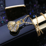 Pearl Pendant Necklace for Women Cubic Zirconia Choker