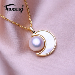 Shell Pendant Necklace Women Pearl Choker Heart Pendant Jewelry