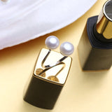 Double Pearl Ring Freshwater Adjustable Sliver Rings For Women