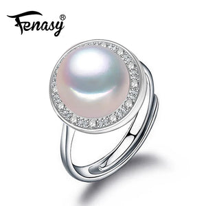 Adjustable Natural Pearl Ring for Women