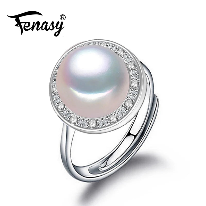 Adjustable Natural Pearl Ring for Women
