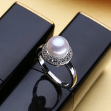 Adjustable Natural Pearl Ring for Women