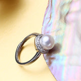 Adjustable Natural Pearl Ring for Women