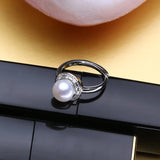 Adjustable Natural Pearl Ring for Women