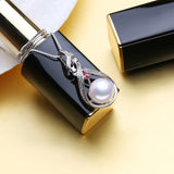 Sterling Silver Big Leaf Pendant Necklace with Natural Pearl for Women