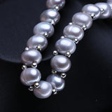 Natural Gray Pearl Double Layer Bracelet for Women