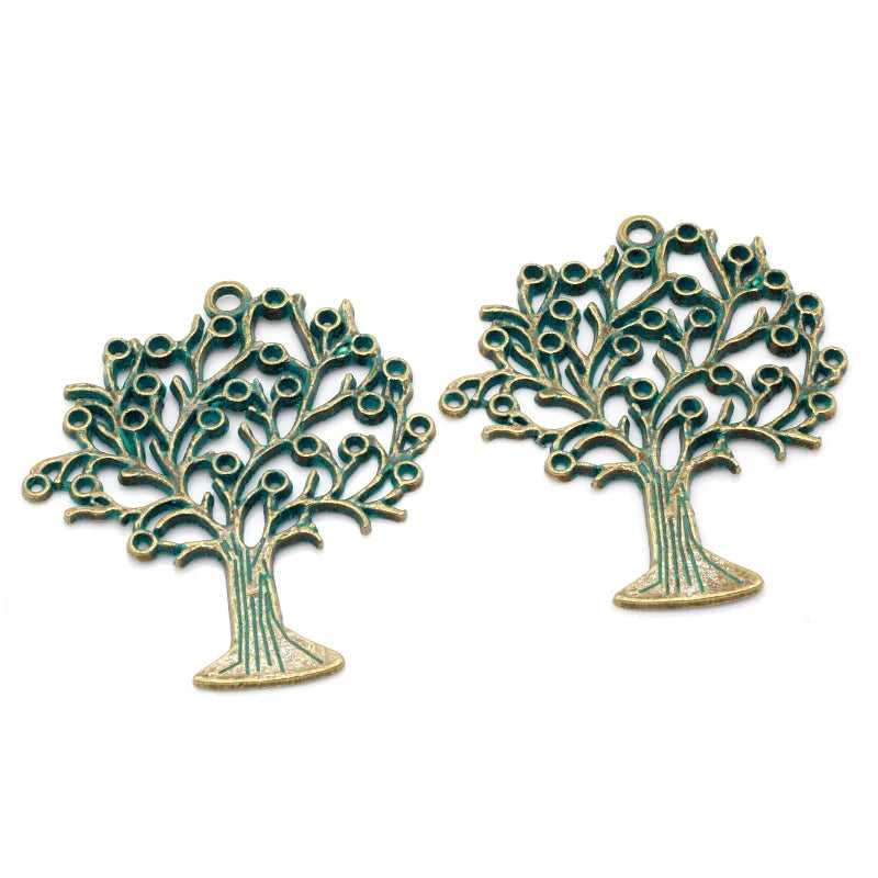 20pcs Antique Bronze Tree of Life Charms Pendants DIY Alloy Jewelry Finding