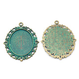 Antique Bronze DIY Alloy Jewelry Accessories Retro Time Gem Bottom Support