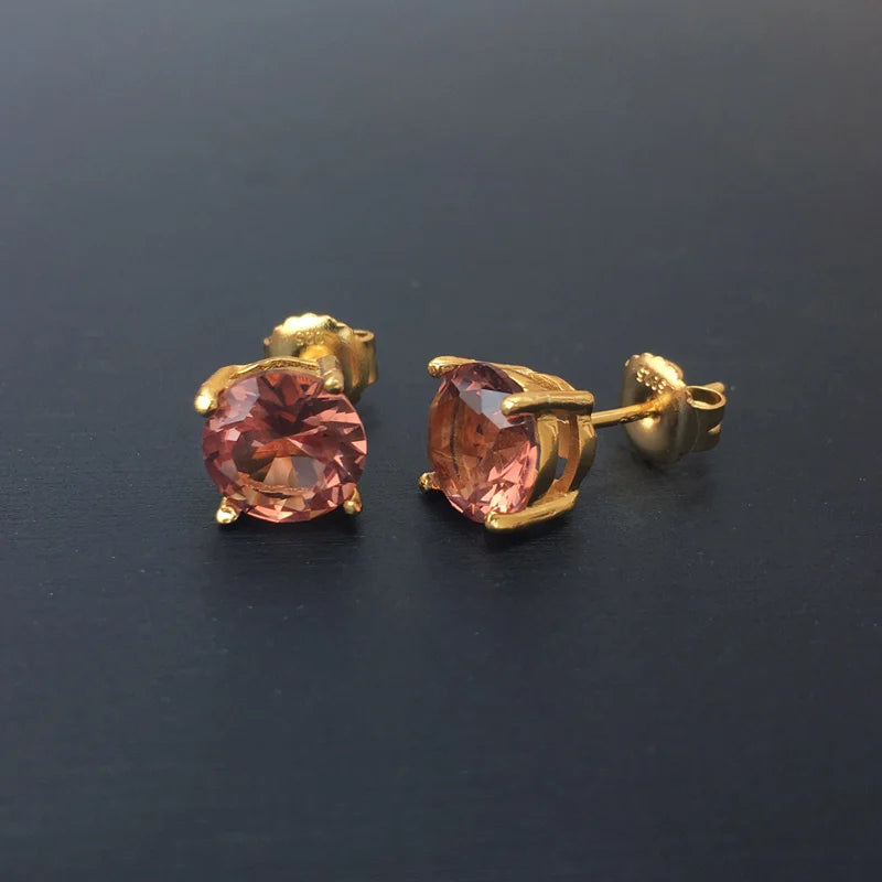 FFGems 925 Silver Zultanite Stud Earrings Stone Change Fine Jewelry