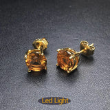 FFGems 925 Silver Zultanite Stud Earrings Stone Change Fine Jewelry