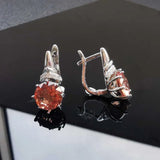 Zultanite Earring 925 Silver Sterling Diaspore Stone Change Fine Jewelry