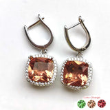 Zultanite Earring 925 Silver Diaspore Stone Change Fine Jewelry for Women