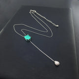 Emerald Pendant Necklace Fine Jewelry Women Lady Engagement Wedding