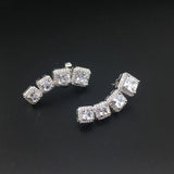 High Quality Zircon Earrings Synthetic Gemstone Fine Jewelry