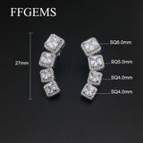 High Quality Zircon Earrings Synthetic Gemstone Fine Jewelry