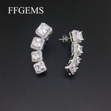 High Quality Zircon Earrings Synthetic Gemstone Fine Jewelry