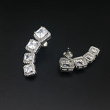High Quality Zircon Earrings Synthetic Gemstone Fine Jewelry