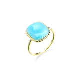 Natural Larimar Rings Sterling Silver Gemstone Wedding Engagement Fine Jewelry