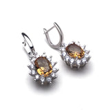 Real 925 Silver Zultanite Dangle Earrings Fine Jewelry Women Wedding