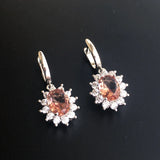 Real 925 Silver Zultanite Dangle Earrings Fine Jewelry Women Wedding