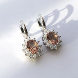 Real 925 Silver Zultanite Dangle Earrings Fine Jewelry Women Wedding