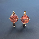 FFGems Zultanite Earrings 925 Silver Stone Change Rose Plated Jewelry