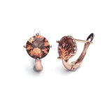 FFGems Zultanite Earrings 925 Silver Stone Change Rose Plated Jewelry