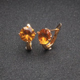 FFGems Zultanite Earrings 925 Silver Stone Change Rose Plated Jewelry