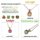 Zultanite Gemstone Pendant 925 Sterling Silver Necklace Diaspore Change