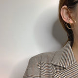 Irregular Distortion Buckle Layer Ear Cuff Twist Clip Earrings for Women
