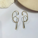 Irregular Distortion Buckle Layer Ear Cuff Twist Clip Earrings for Women